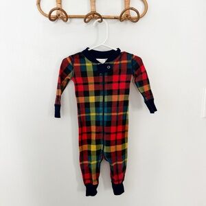 Hanna Andersson organic plaid pajamas 6-12 months